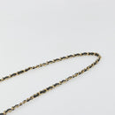 CHANEL Chain Shoulder Bag Lamb Skin Black Gold CC Auth 188459-14