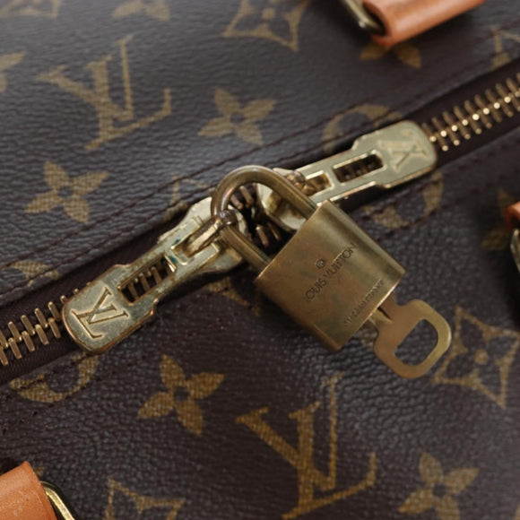 LOUIS VUITTON Monogram Keepall 55 Boston Bag M41424 LV Auth 188460SAV
