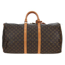 LOUIS VUITTON Monogram Keepall 55 Boston Bag M41424 LV Auth 188460SAV-2