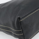 PRADA Shoulder Bag Leather Black Silver Auth 188461A-16