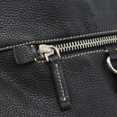 PRADA Shoulder Bag Leather Black Silver Auth 188461A-18