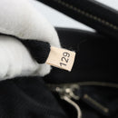 PRADA Shoulder Bag Leather Black Silver Auth 188461A-12