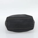 PRADA Shoulder Bag Leather Black Silver Auth 188461A-5