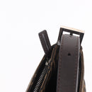 FENDI Zucca Canvas Shoulder Bag Black Brown Auth 188466SAM-9