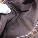 FENDI Zucca Canvas Shoulder Bag Black Brown Auth 188466SAM-26