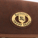 Burberrys Nova Check Shoulder Bag PVC Beige Gold Auth 188467-17