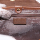 Burberrys Nova Check Shoulder Bag PVC Beige Gold Auth 188467-11