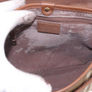 Burberrys Nova Check Shoulder Bag PVC Beige Gold Auth 188467-18