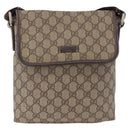 GUCCI GG Supreme Shoulder Bag PVC Beige Gold 223666 Auth 188468-13