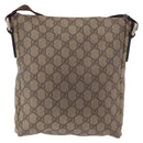 GUCCI GG Supreme Shoulder Bag PVC Beige Gold 223666 Auth 188468-2