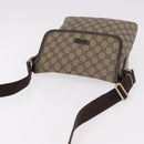 GUCCI GG Supreme Shoulder Bag PVC Beige Gold 223666 Auth 188468-6