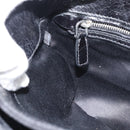 Miu Miu Matelasse Shoulder Bag Leather Black Silver Auth 188469SAM-18