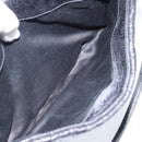 Miu Miu Matelasse Shoulder Bag Leather Black Silver Auth 188469SAM-21