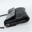 Miu Miu Matelasse Shoulder Bag Leather Black Silver Auth 188469SAM-4