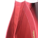 CARTIER Must Line Business Bag Leather Bordeaux Gold Auth 188470A-19
