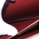CARTIER Must Line Business Bag Leather Bordeaux Gold Auth 188470A-20
