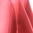 CARTIER Must Line Business Bag Leather Bordeaux Gold Auth 188470A-21