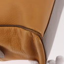 LOEWE Anagram Hand Bag Leather Yellow Gold Auth 188471A-16