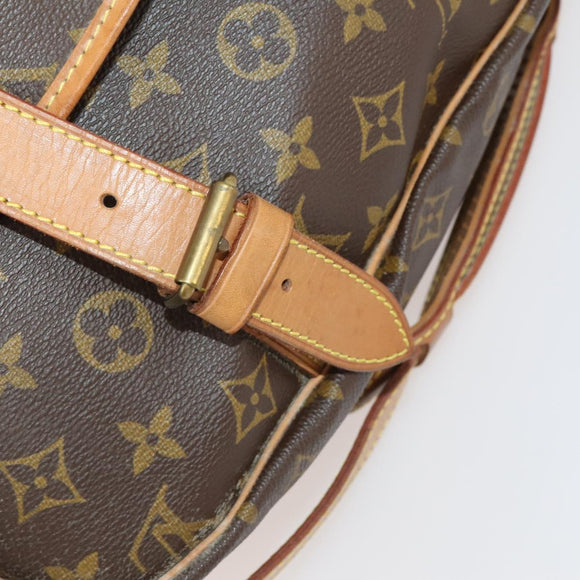 LOUIS VUITTON Monogram Saumur 43 Shoulder Bag M42252 LV Auth 188476