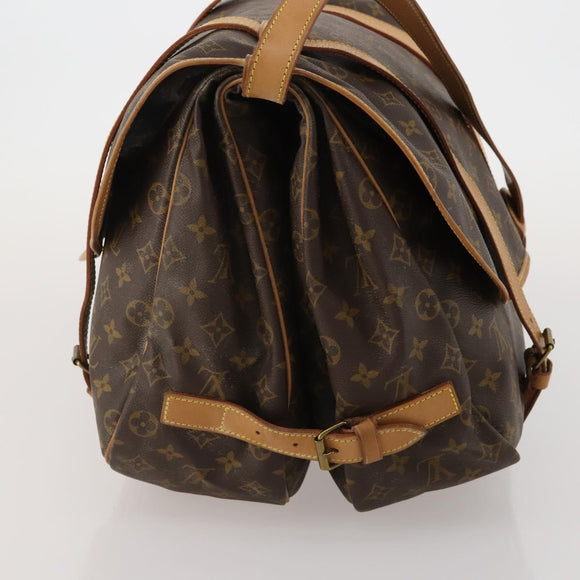 LOUIS VUITTON Monogram Saumur 43 Shoulder Bag M42252 LV Auth 188476
