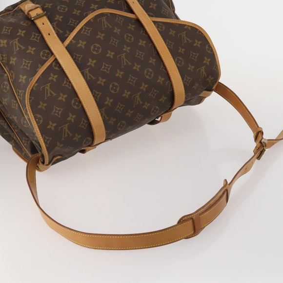 LOUIS VUITTON Monogram Saumur 43 Shoulder Bag M42252 LV Auth 188476