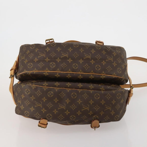 LOUIS VUITTON Monogram Saumur 43 Shoulder Bag M42252 LV Auth 188476