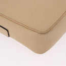 CELINE Shoulder Bag Leather Beige Gold Auth 188477-9