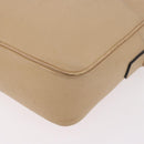 CELINE Shoulder Bag Leather Beige Gold Auth 188477-14