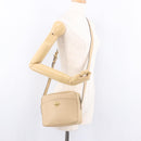 CELINE Shoulder Bag Leather Beige Gold Auth 188477-23