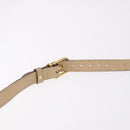 CELINE Shoulder Bag Leather Beige Gold Auth 188477-8