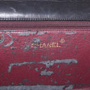 CHANEL Matelasse Single Flap Chain Bag Lamb Skin Black Gold CC Auth 188478-22