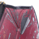 CHANEL Matelasse Single Flap Chain Bag Lamb Skin Black Gold CC Auth 188478-23