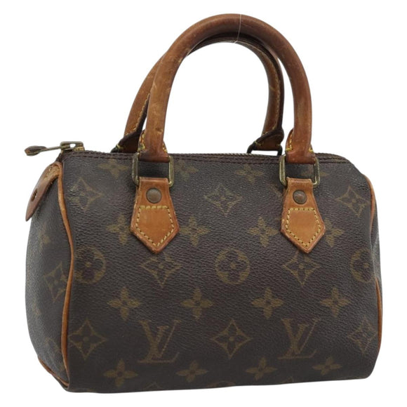 LOUIS VUITTON Monogram Mini Speedy Bandouliere Japon 88 Bag M99014 Auth 188480