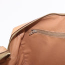 CELINE Macadam Canvas Boston Bag PVC Beige Gold Auth 188481V-22