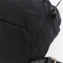 PRADA Backpack Nylon Black Silver Auth 188482-13