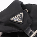 PRADA Backpack Nylon Black Silver Auth 188482-16