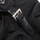 PRADA Backpack Nylon Black Silver Auth 188482-17