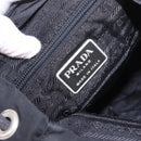 PRADA Backpack Nylon Black Silver Auth 188482-19