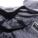 PRADA Backpack Nylon Black Silver Auth 188482-23
