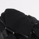 PRADA Backpack Nylon Black Silver Auth 188482-6