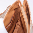 CELINE Macadam Canvas Tote Bag PVC Beige Gold Auth 188484A-19