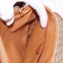 CELINE Macadam Canvas Tote Bag PVC Beige Gold Auth 188484A-20