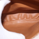 CELINE Macadam Canvas Tote Bag PVC Beige Gold Auth 188484A-21