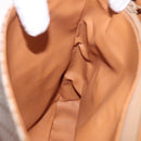 CELINE Macadam Canvas Tote Bag PVC Beige Gold Auth 188484A-23