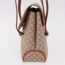 CELINE Macadam Canvas Tote Bag PVC Beige Gold Auth 188484A-3