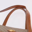 CELINE Macadam Canvas Tote Bag PVC Beige Gold Auth 188484A-8