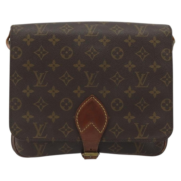 LOUIS VUITTON Monogram Cartouchiere GM Shoulder Bag M51252 LV Auth 188485
