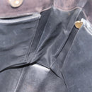 CHANEL Shoulder Bag Leather Brown Gold CC Auth 188488-22