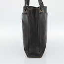 CHANEL Shoulder Bag Leather Brown Gold CC Auth 188488-4
