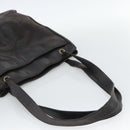 CHANEL Shoulder Bag Leather Brown Gold CC Auth 188488-7